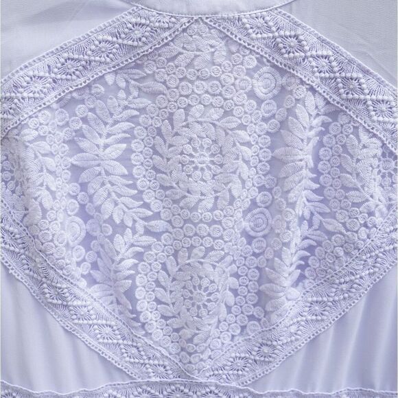 Gianni Bini Lavender Purple Crochet Party Dress - Picture 4 of 9